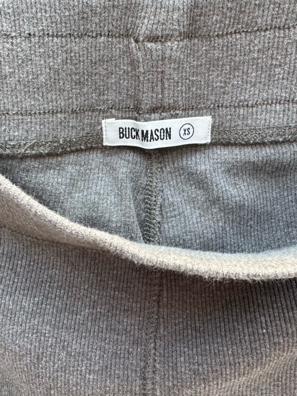 SURPLUS RIB WEEKENDER PANT Buck Mason Womens size xs marled moss green - Picture 4 of 4